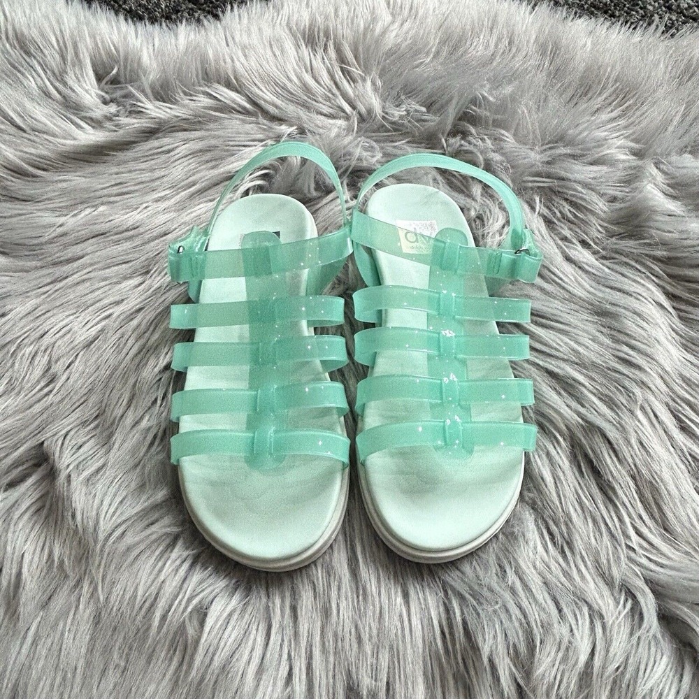 DV Dolce Vita Lumana Fisherman Girls Green Sandal‎ Size 1